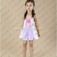 infant girl purple floral boho romper jumpsuit